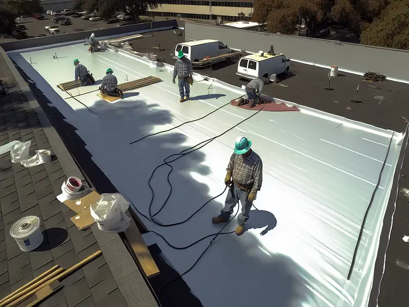 Service Flat Flat Roof Commercial in Chicago, IL - Chicago Roofing Team